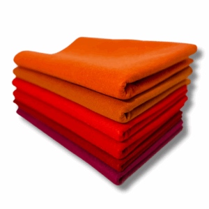 Kit Feltro Santa Fé Tons de Vermelho e Laranja - 50X70